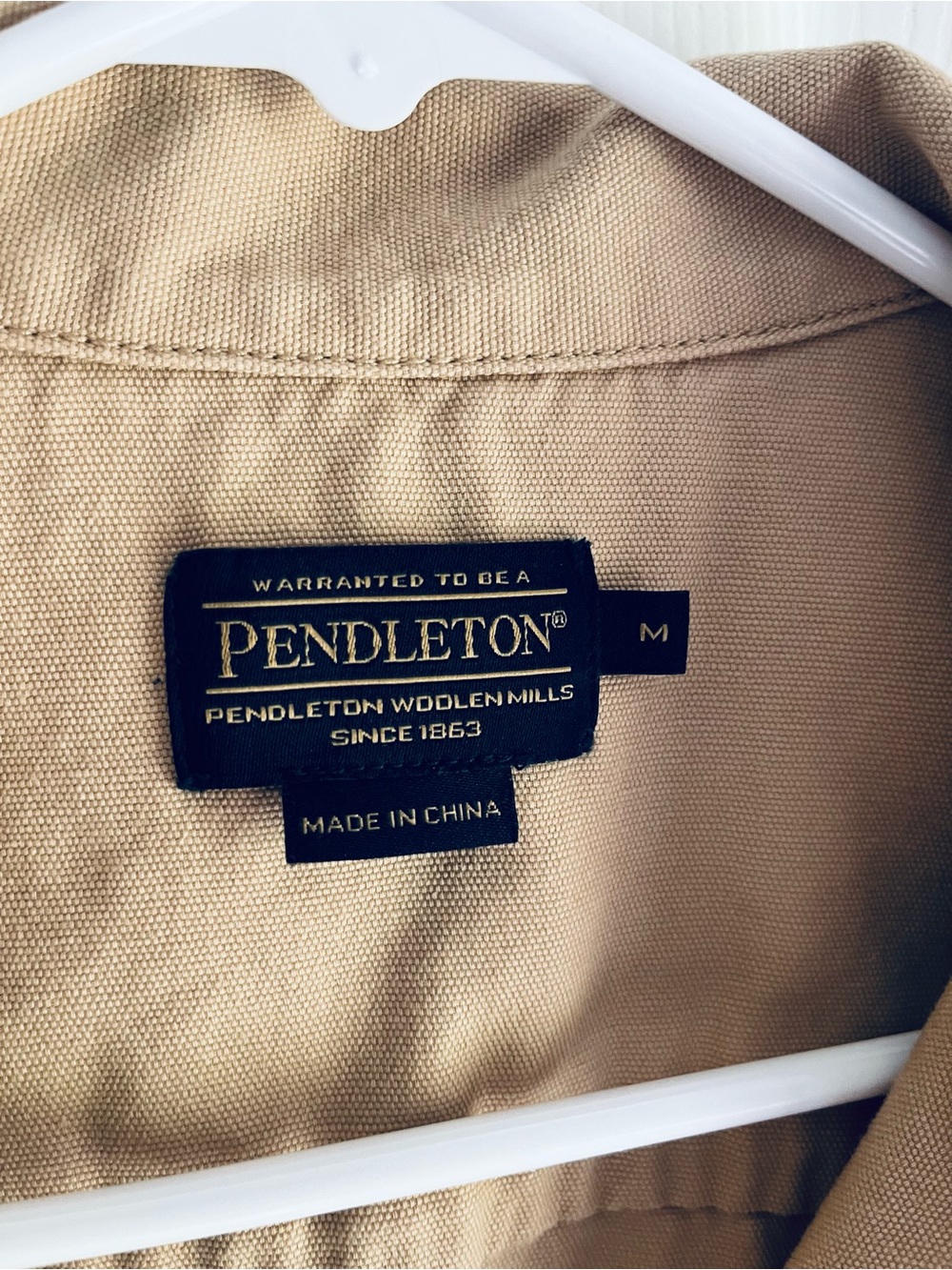 Pendleton Utility Jacket Women Tan Safari Jacket Button Front size medium - Picture 5 of 15